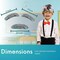 4E's Novelty Old Man Costume for Kids Boys 100th Days of School Includes Suspenders, Gray Stick On Moustache & Eyebrows, Bow Tie. Grandpa Costume Accessory